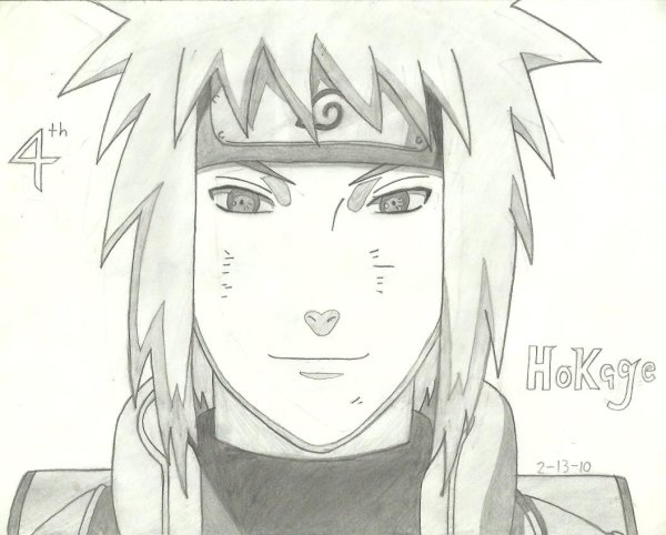 Минато Намикадзе Минато карандашом