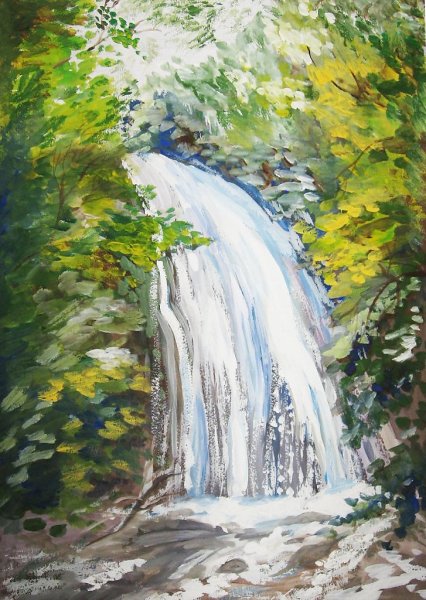 Рисуем водопад Джур Джур