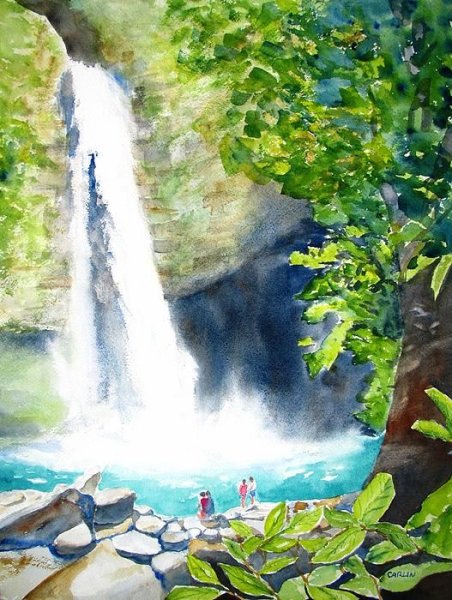 Водопад мультяшный