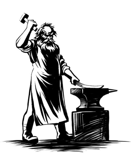 Кузнец силуэт