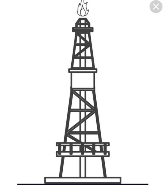 Газовая вышка вектор