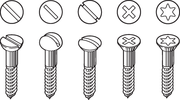 Шляпка самореза вектор