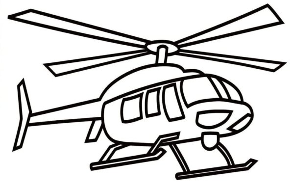 Вертолет контур для детей