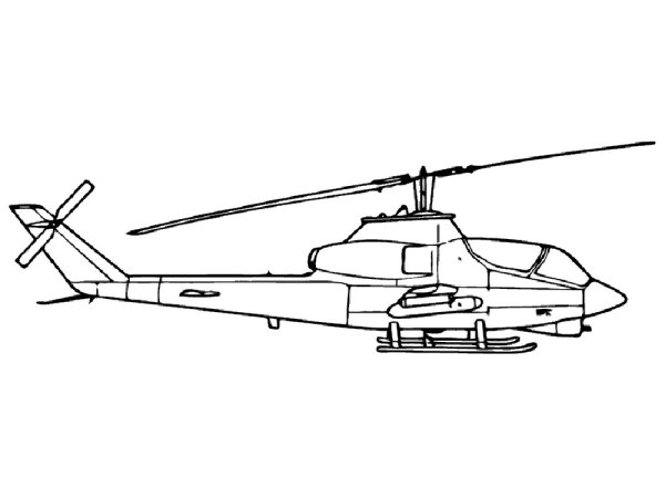 Вертолет Хелли раскраска