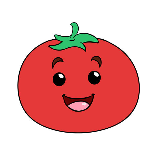 Нарисовать помидор