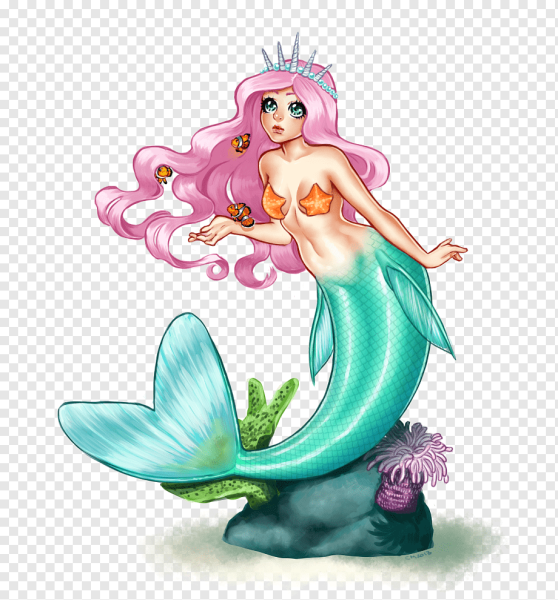 Русалка цветная