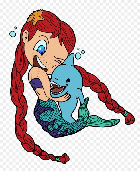 Русалка мультяшка