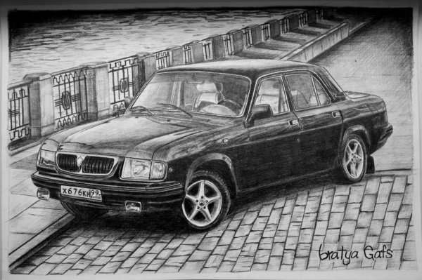 Раскраска ГАЗ Волга 31105