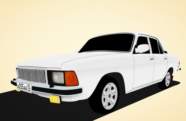 ГАЗ 31029 бумажная седан