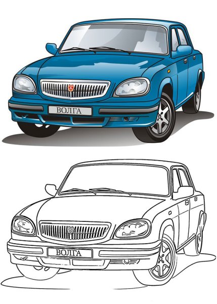 ГАЗ-31105 «Волга» разукраска