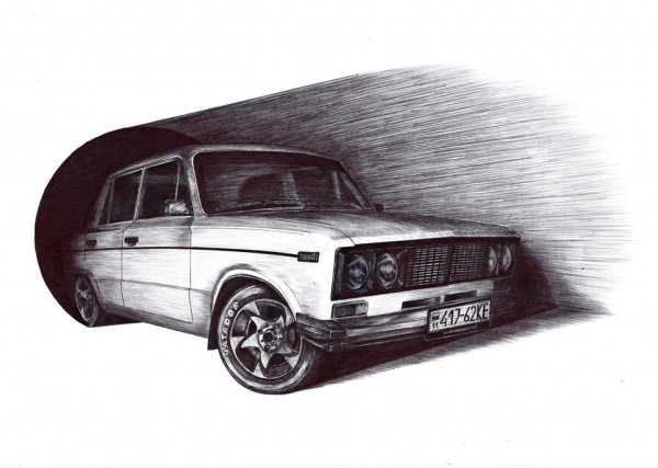 ВАЗ 2106 сбоку без фона