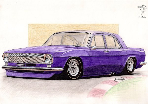 ГАЗ 24 лоурайдер арт