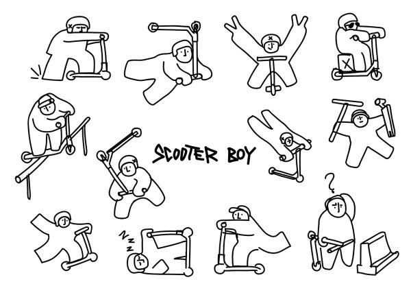 Наклейки на самокат