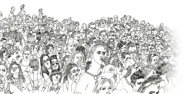 Нарисованная толпа