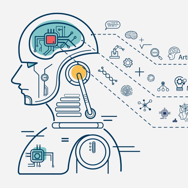 Искусственный интеллект векторное изображение