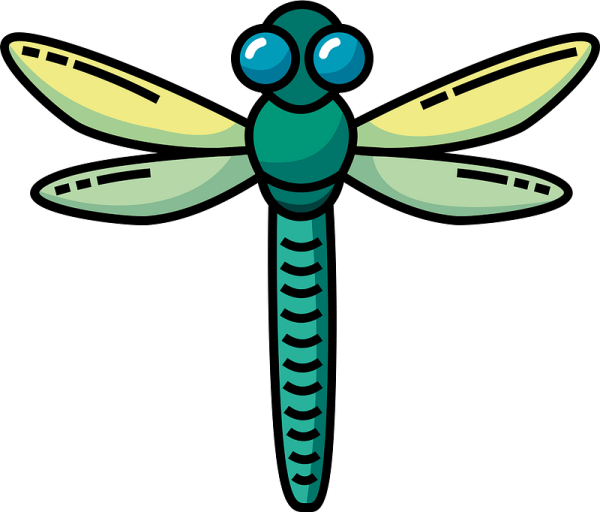Dragonfly Clipart BW