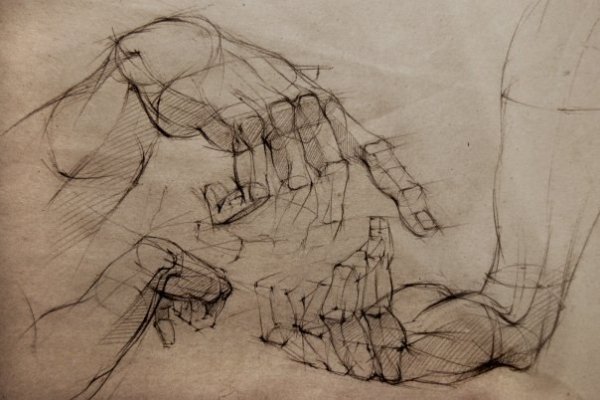 Конструктивный рисунок руки