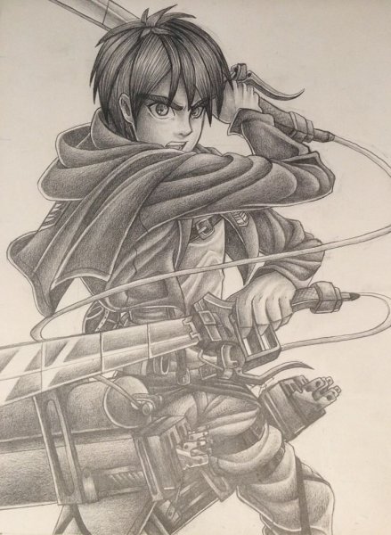 Атака титанов скетчи Эрен