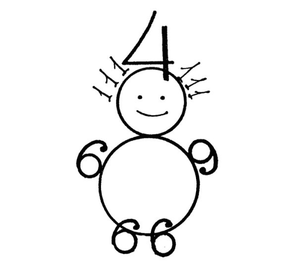 Животные из цифр