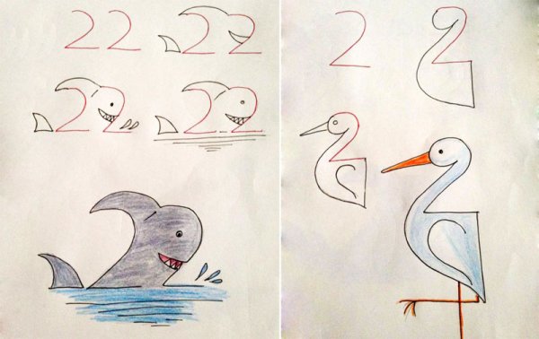 Рисунок состоящий из цифр