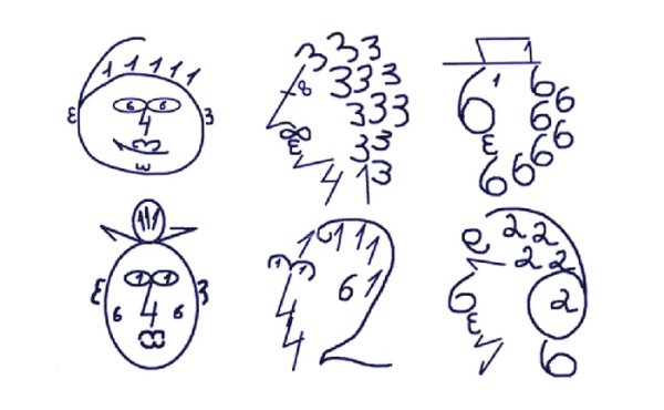 Фигуры из цифр для детей