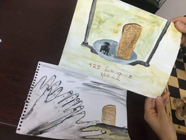 Дорога жизни блокадного Ленинграда рисунки