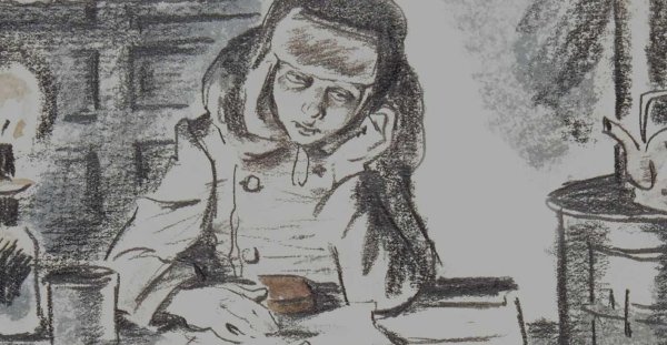 Картина блокадный хлеб Ленинграда