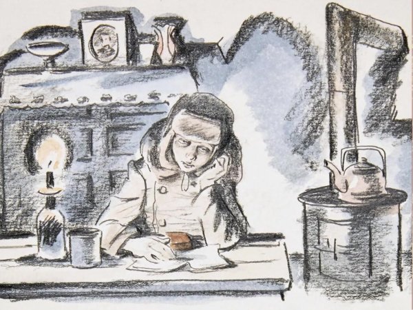 Кусочек хлеба в блокадном Ленинграде