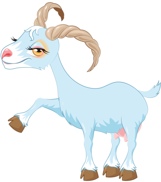 Коза раскраска