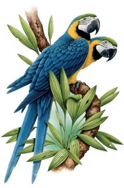 Попугай ара иллюстрация