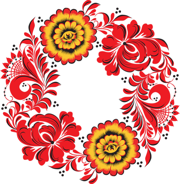 Русские народные росписи Хохломская