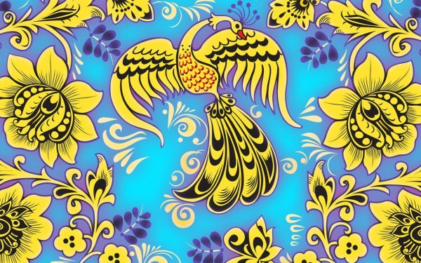 Хохломская роспись Жар птица