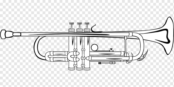 Труба музыкальный инструмент сбоку