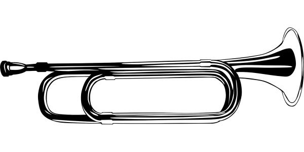 Труба инструмент черно белая