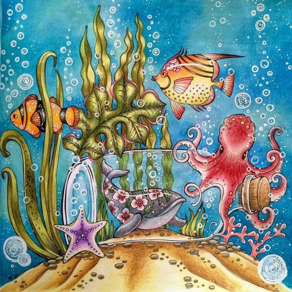 Подводное царство эскиз