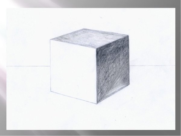 Куб карандашом