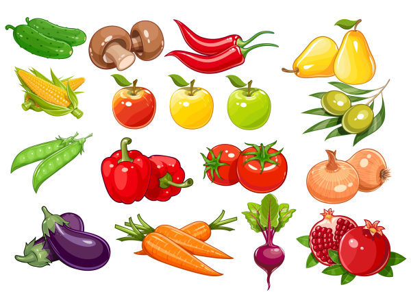 Овощи вектор