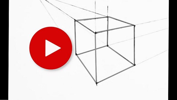 Рисование объемных фигур куб