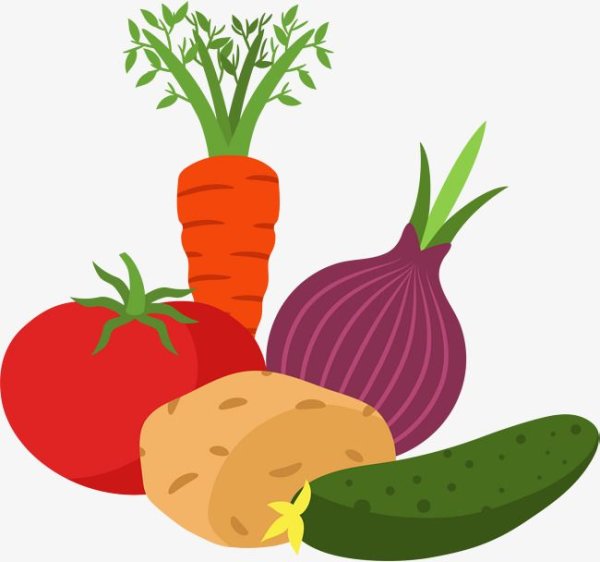 Овощи мультяшная