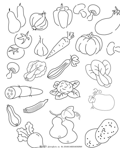 Нарисовать овощи
