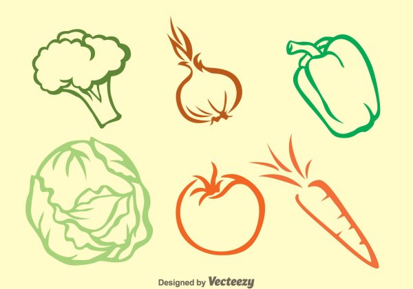 Овощи контур