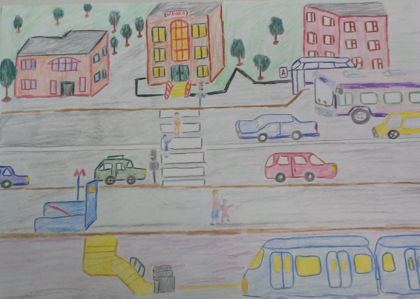 Двор рисунок