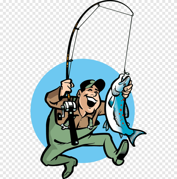 Силуэт рыбака