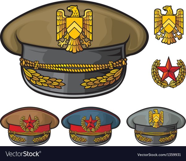 Военный головной убор вектор