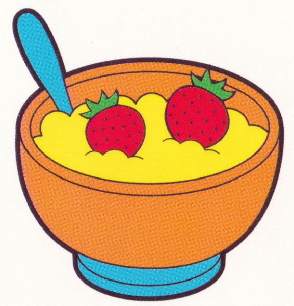 Тарелка с кашей рисунок для детей