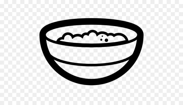 Тарелка с кашей раскраска