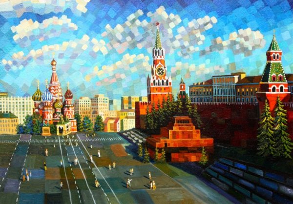 Красная площадь иллюстрация