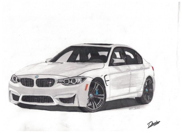 BMW m5 f90 drawing