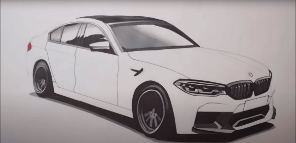 BMW e60 рисунок