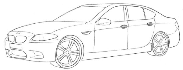 BMW m5 f90 draw